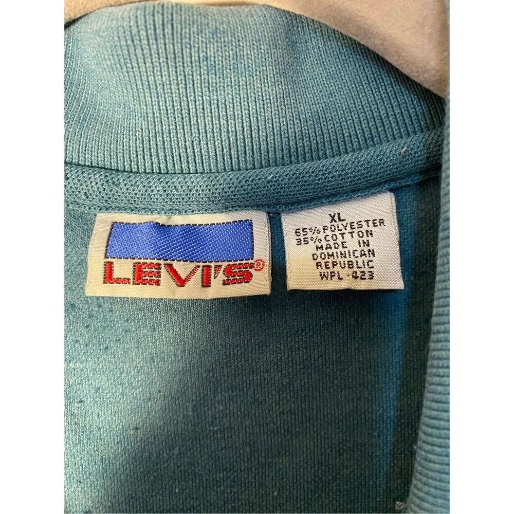 Vtg Levi’s men’s green, short sleeve polo shirt, XL